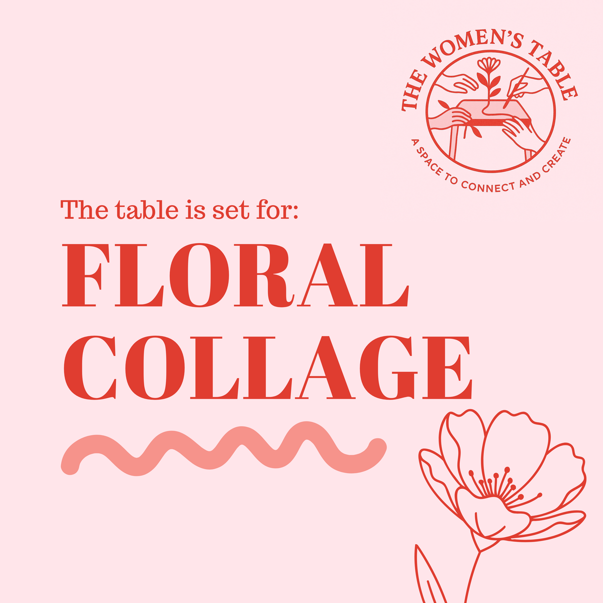 The Women's Table - Floral Collage - Melbourne