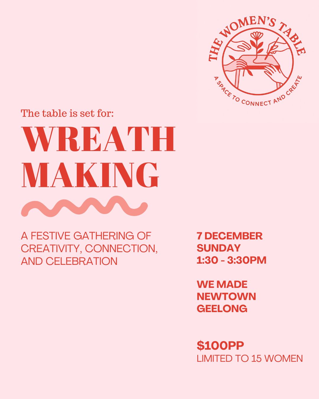Festive Wreath Making - Geelong {Sunday 7th Dec}