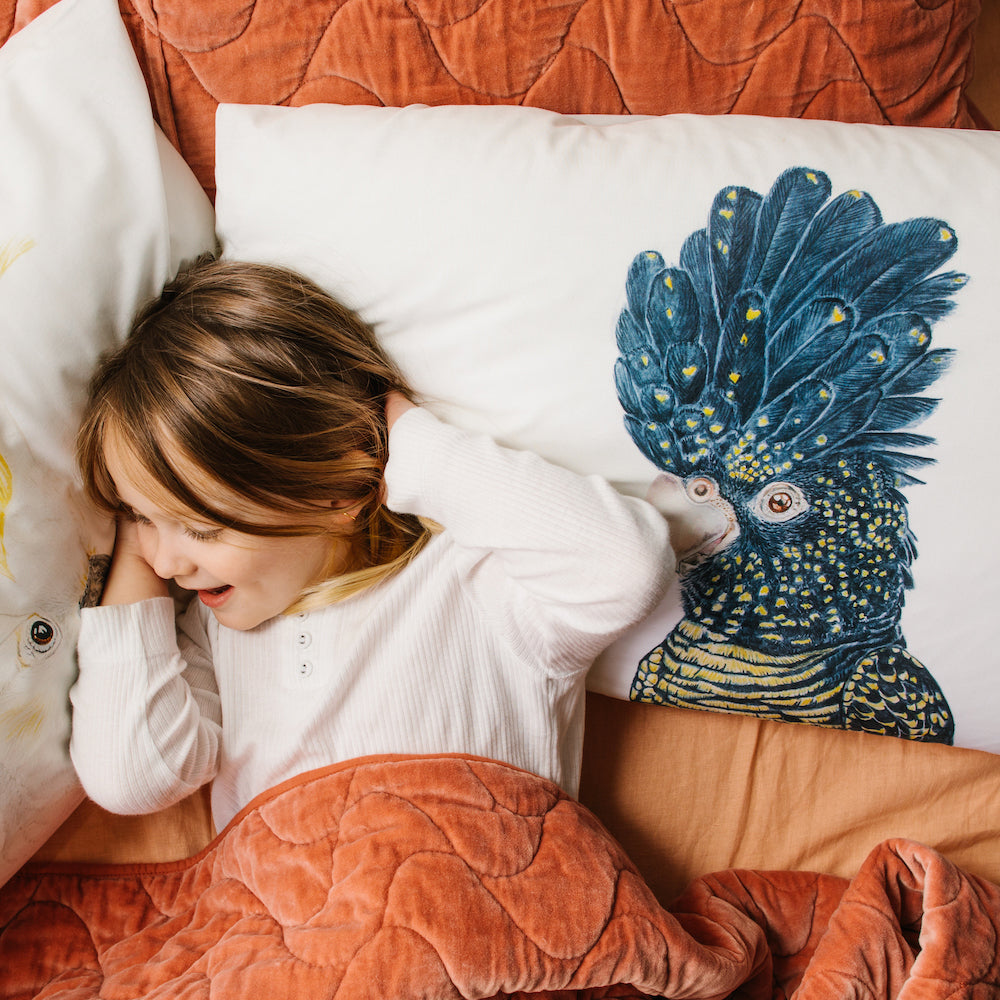 Connie the Cockatoo Pillowcase - For Me By Dee