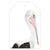 australian pelican bird painted on gift tag with twine string on blue background