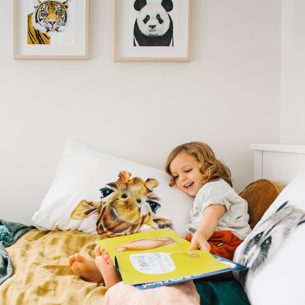 Toby the Giraffe Pillowcase - For Me By Dee