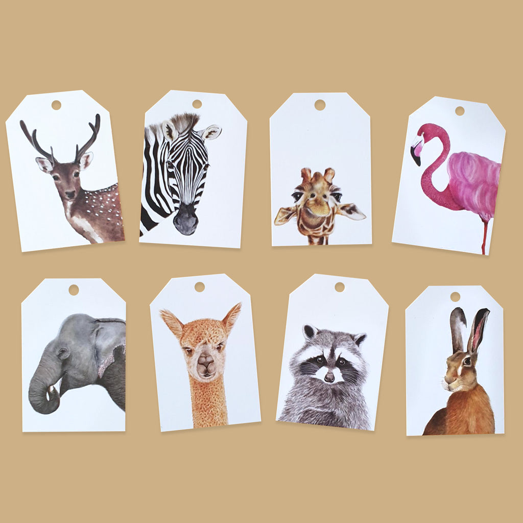 Wild Animals Gift Tags Pack