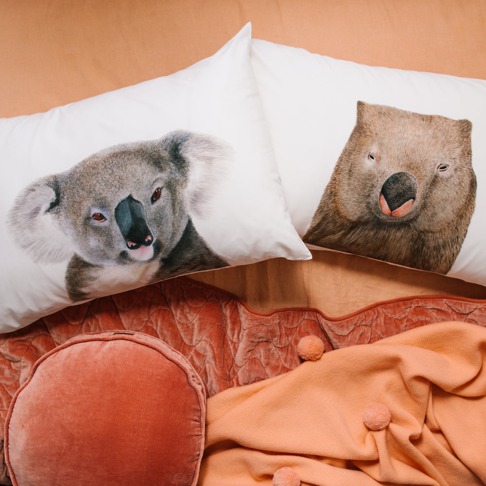 Winston the Wombat Pillowcase - For Me By Dee