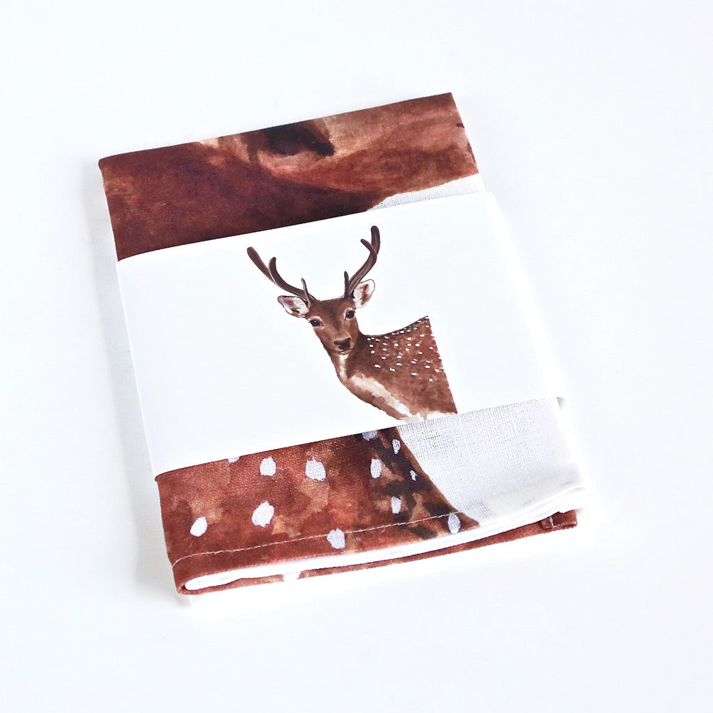 Dotty the Deer Tea Towel Art