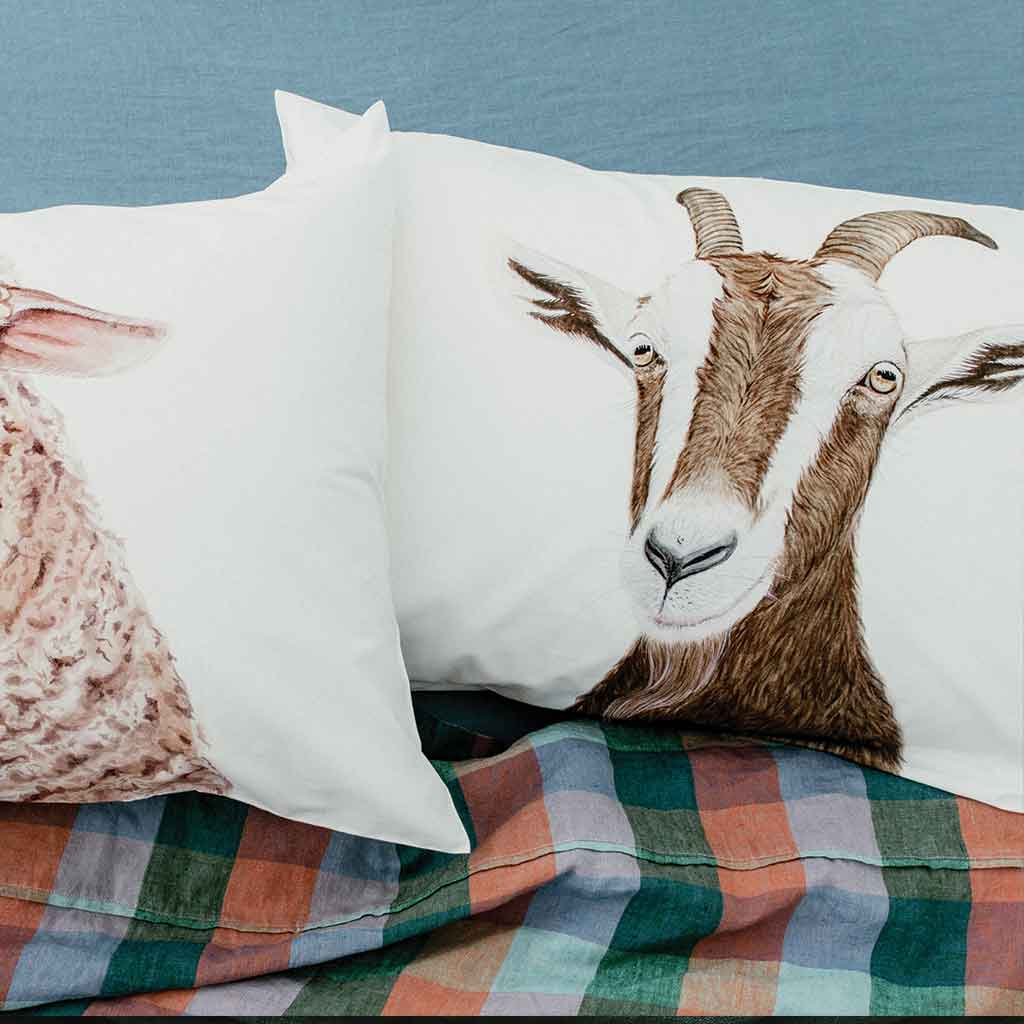 Gerty the Goat Pillowcase