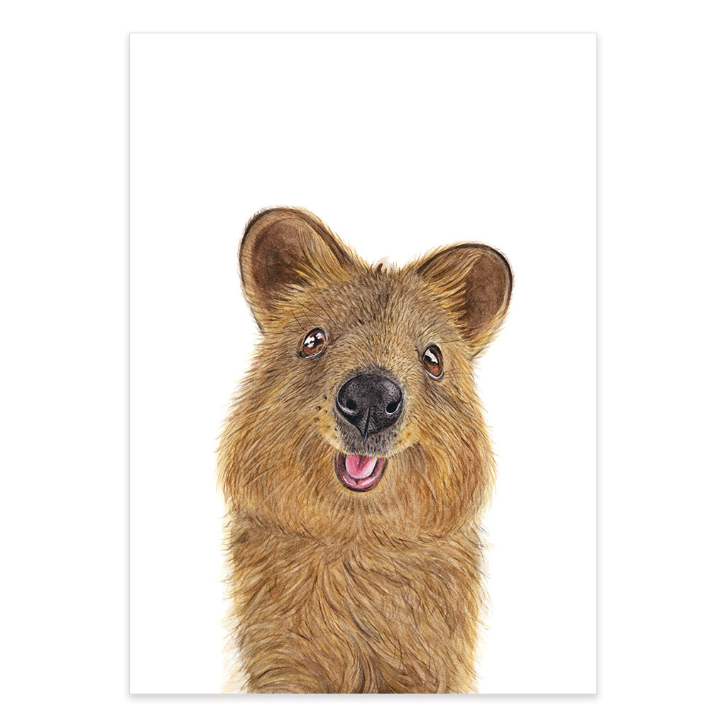 quokka watercolour artwork print